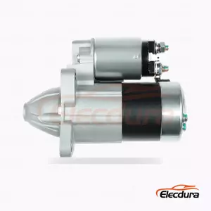 23300-HA00A M0T80081 Mazda Nissan Starter Motor, 12V 1.0kW 8 Teeth, Complete Side View