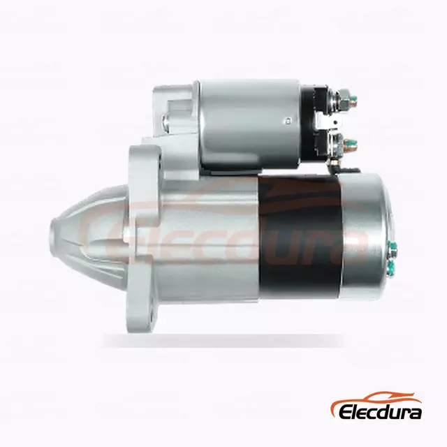 23300-HA00A M0T80081 Стартер Mazda Nissan, 12 В, 1,0 кВт, 8 зубьев, полный вид сбоку