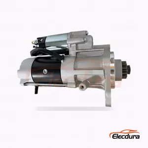 1-81100-3412 Isuzu 6WA1 6WF1 Starter Motor, 24V 7.5kW 11 Teeth, Complete Side View