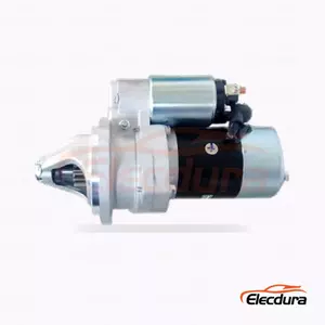 18059N Hitachi-Type Starter Motor for Nissan Forklift, 24V 4.5kW 11 Teeth, Complete Side View