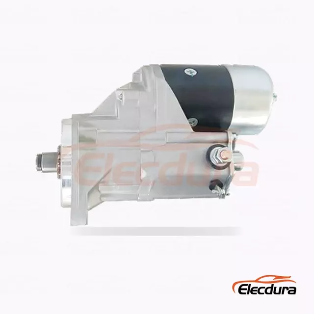 128080-9504 Industriale con motorino di avviamento Denso, 12 V 2,5 kW 13 denti, vista terminale posteriore