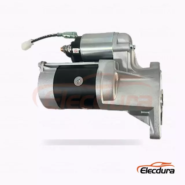 3708100SBJB1 D&eacute;marreur de type Hitachi, 12 V, 2,8 kW, 9 dents, vue du terminal arri&egrave;re