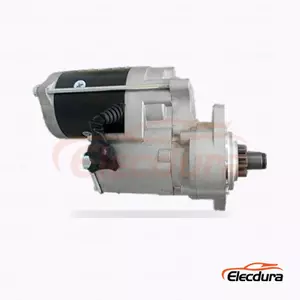 428000-3310 Yanmar 3TNV70 and 3TNV80F Starter Motor, 12V 1.4kW 15 Teeth, Complete Side View