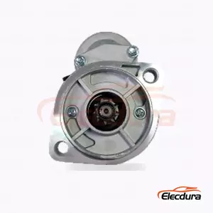 JS522 Nissan Starter Motor, 12V 2kW 9 Teeth, Complete Side View