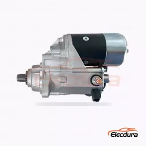 228000-0841 John Deere Starter Motor, 12V 2.5kW 10 Teeth, Complete Side View