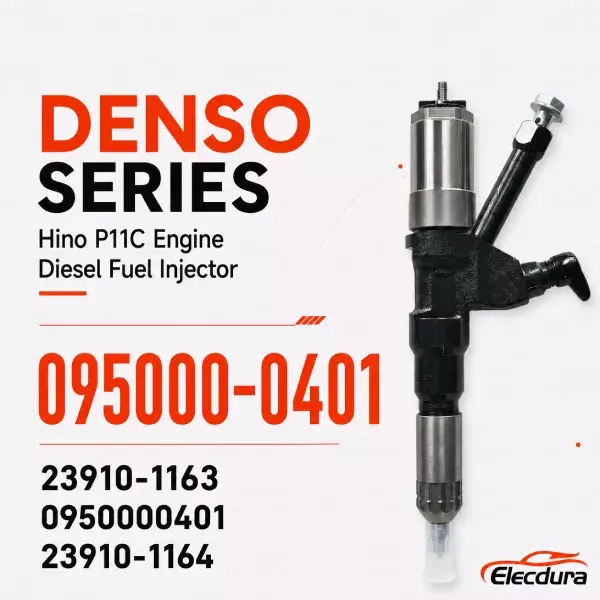 095000-0401 common rail diesel injector for HINO P11C engine